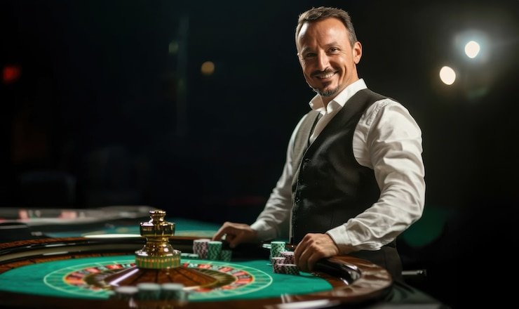 Antarmuka Speed Blackjack griya77 di ponsel menunjukkan kartu pemain dan dealer serta kontrol permainan